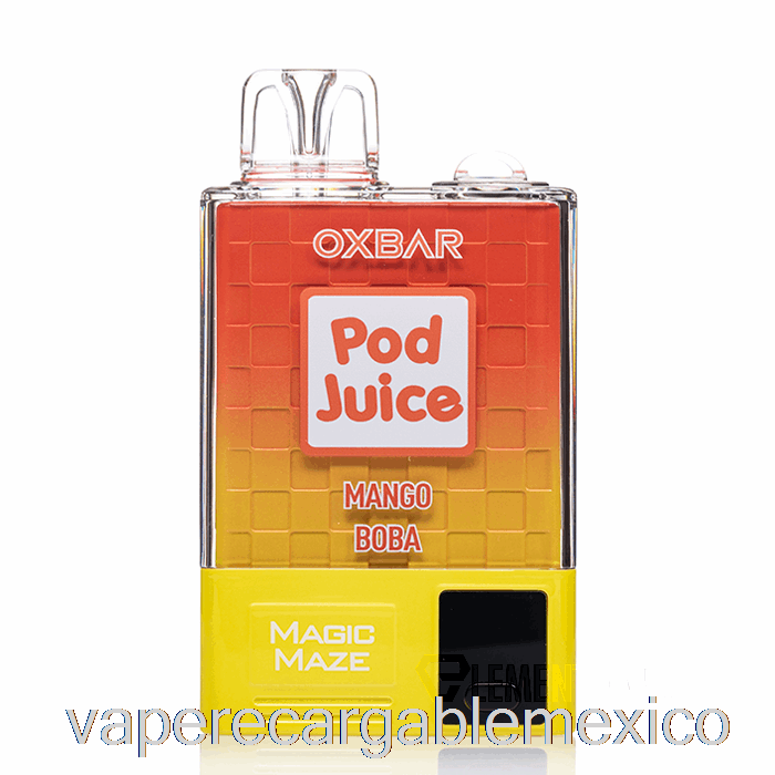 Vape Recargable Oxbar Magic Maze Pro 10000 Mango Boba Desechable - Jugo De Vaina